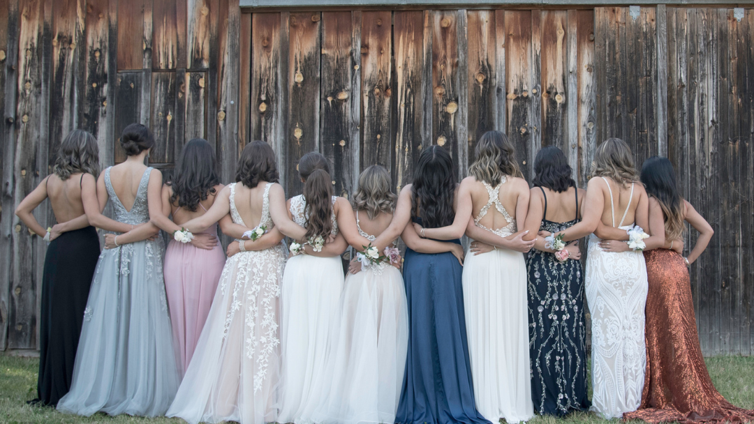 Line up of Formal dresses Line up of Formal dresses